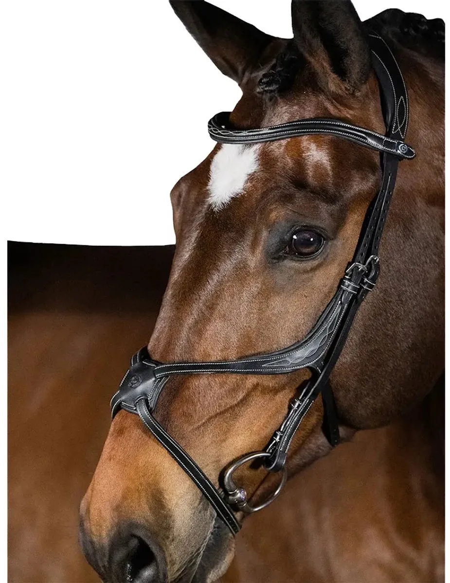 Athens Hoofdstellen Zwart Cob van PS of Sweden in Black Leather – productfoto