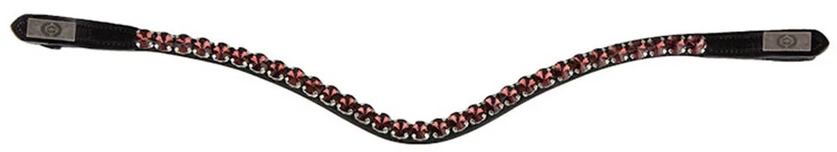 Bold Crystal Merlot Frontriemen Bruin Cob van PS of Sweden in Brown Leather – productfoto