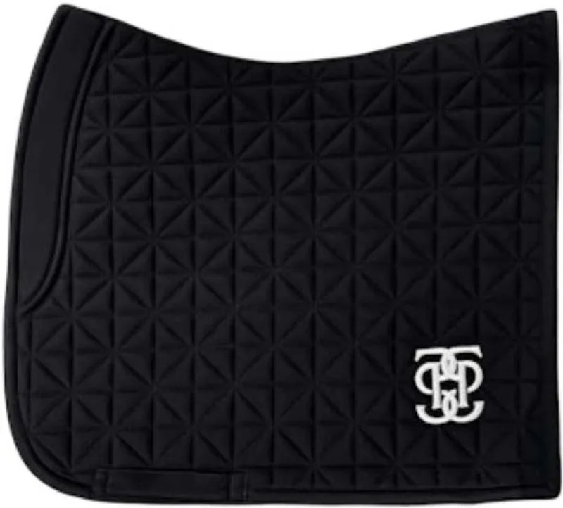 Diamond Quilt Dressuur Zadeldekje Zwart Full de PS of Sweden en Noir – photo produit