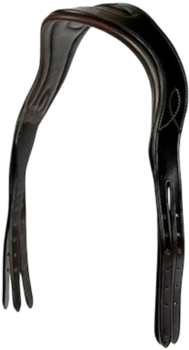 Double Relief Paardenhoofdstel Zwart Cob från PS of Sweden i Black Leather – produktbild