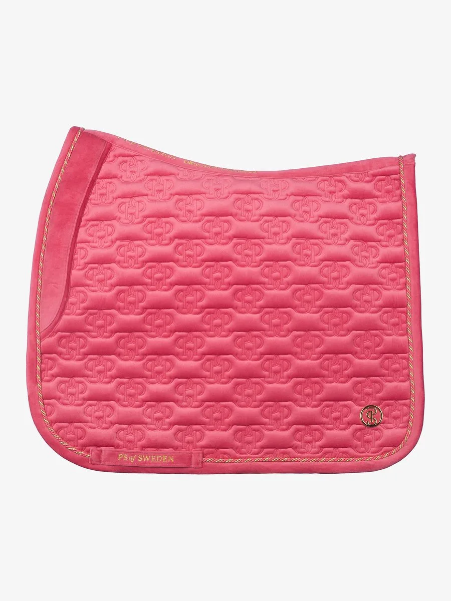 FW'24 Dekje Velvet Monogram Scarlet Pink Dressuur Full de PS of Sweden – photo produit