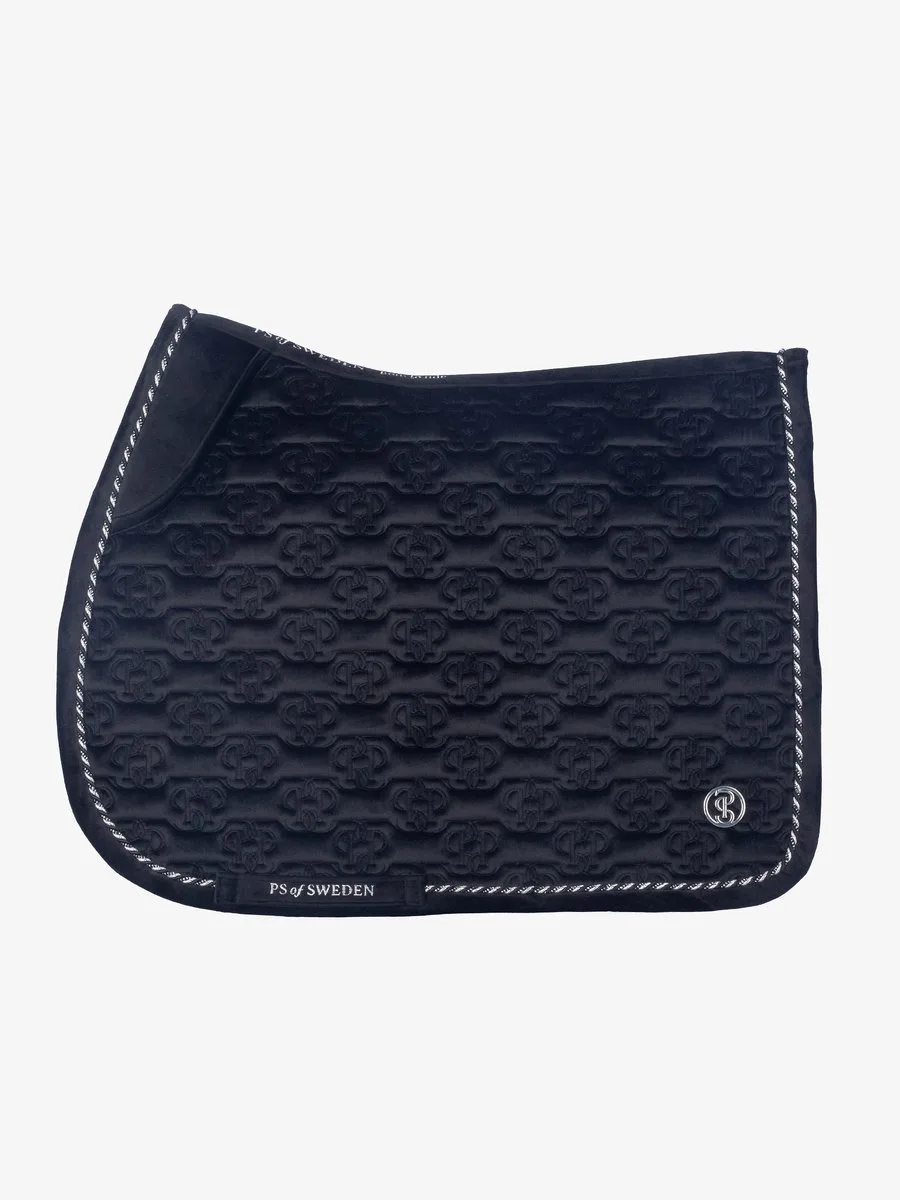 FW'24 Velvet Monogram Dekje Black - Springen Cob von PS of Sweden – Produktfoto