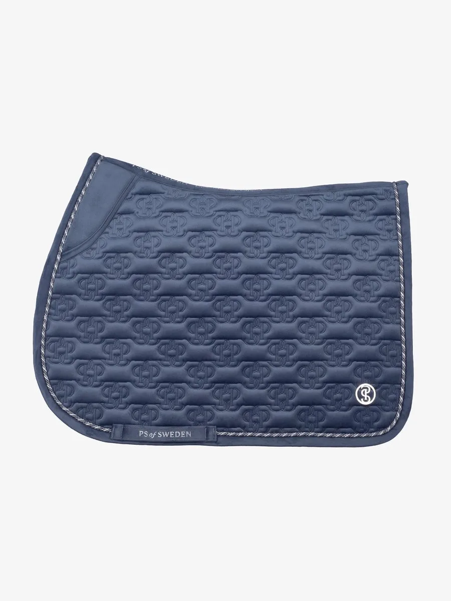 FW'24 Velvet Monogram Dekje Mist Blue Springen Full fra PS of Sweden – produktbillede