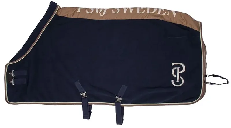 Premium Fleece Paardendeken Blauw 145 cm de PS of Sweden en Bleu foncé – photo produit