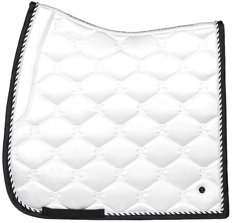 Signature Dressuur Zadeldekje Wit Cob by PS of Sweden in White, Black – product photo