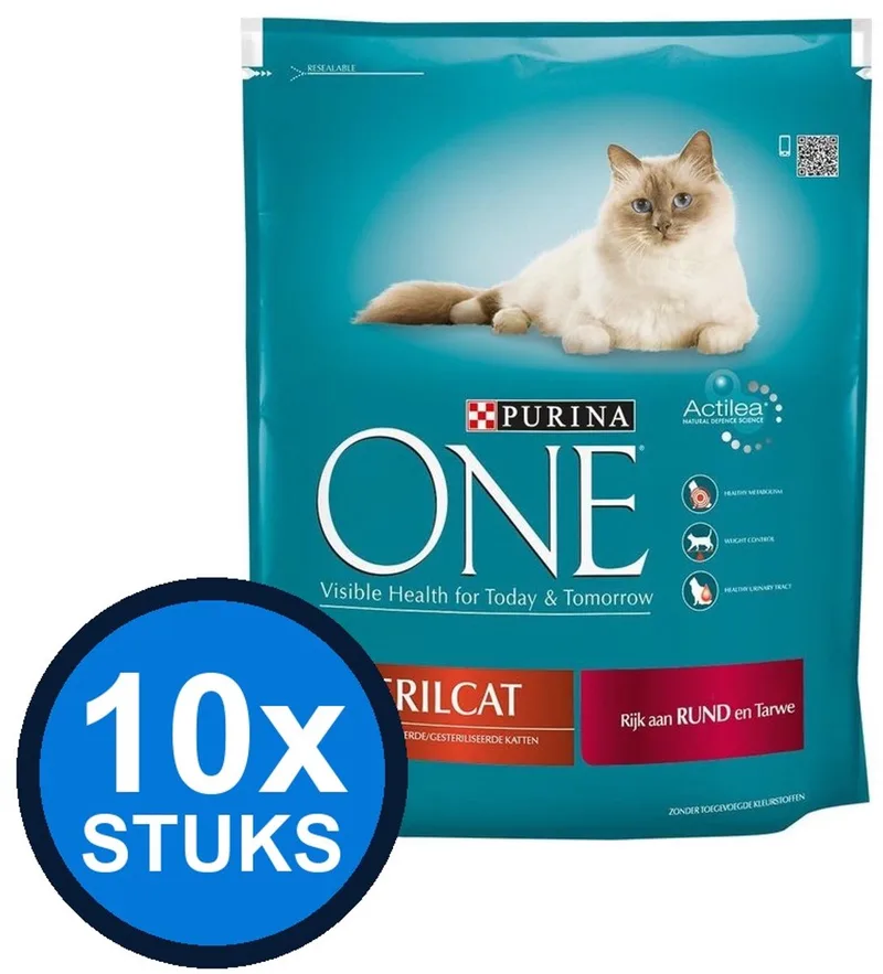 10x Purina One - Adult Sterilcat Rund - Kattenvoer Droogvoer - 800 g by Purina ONE – product photo