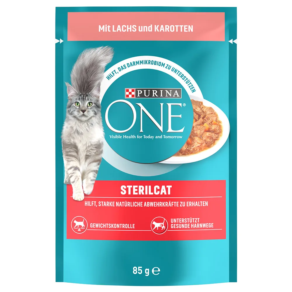 13x85g Sterilised Zalm/Wortel Purina ONE Kattenvoer by Purina ONE – product photo