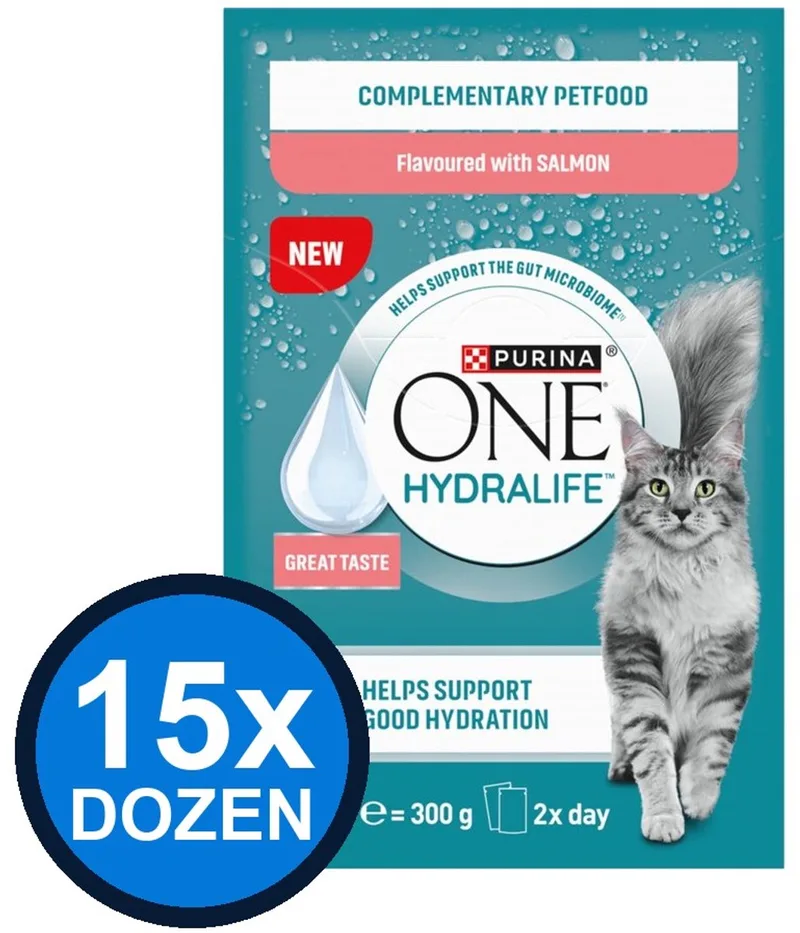 15x Purina One - Adult Hydralife Zalm - Kattenvoer Natvoer - 6x50g by Purina ONE – product photo