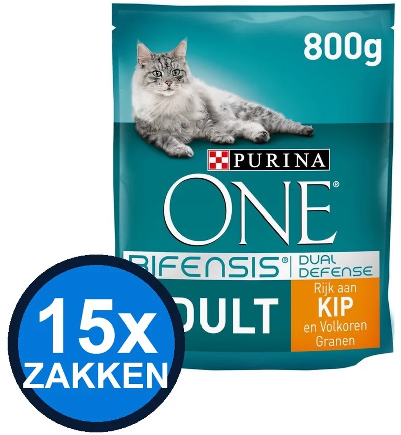 15x Purina One - Adult Kip - Kattenvoer Droogvoer - 800 g by Purina ONE – product photo