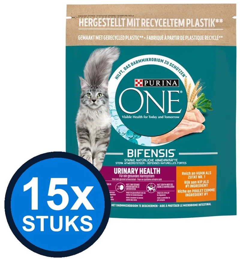 15x Purina One - Adult Urinary Care Kip - Kattenvoer Droogvoer - 800 g von Purina ONE – Produktfoto