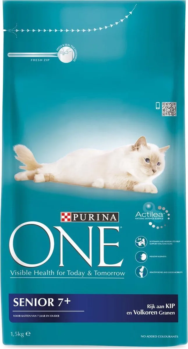 1x Purina One - Senior Kip & Verse Groenten - Kattenvoer Droogvoer - 1,5 kg von Purina ONE – Produktfoto