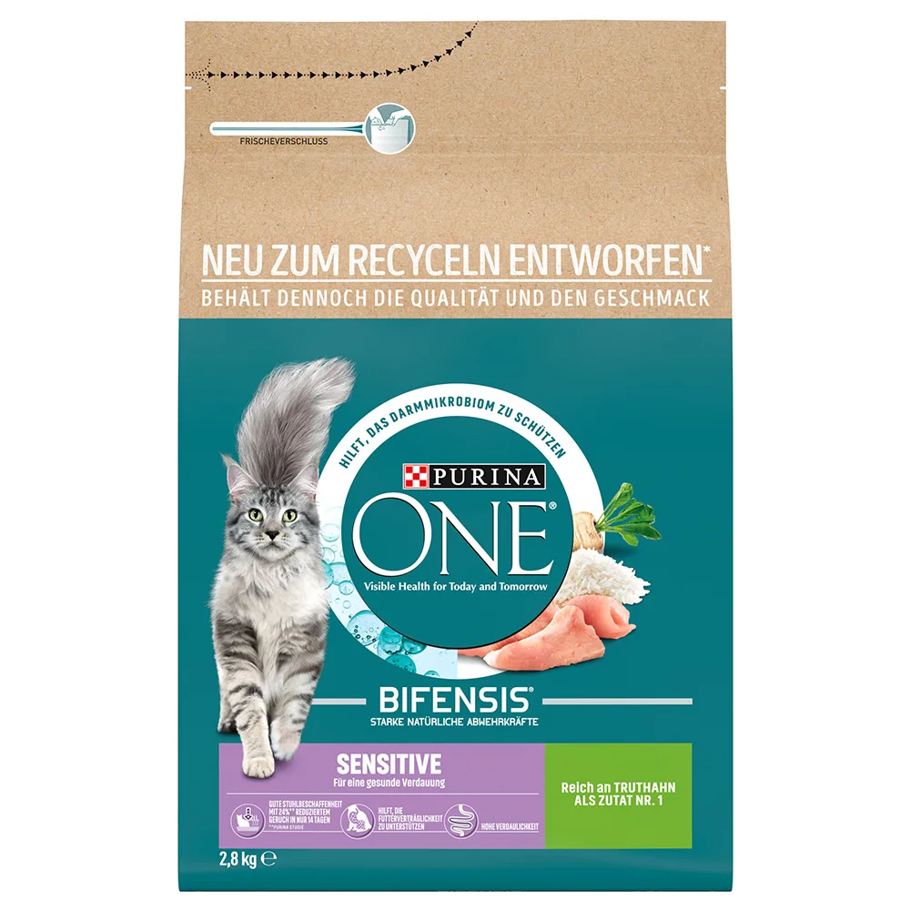 2,8kg Sensitive Purina ONE Kattenvoer van Purina ONE – productfoto
