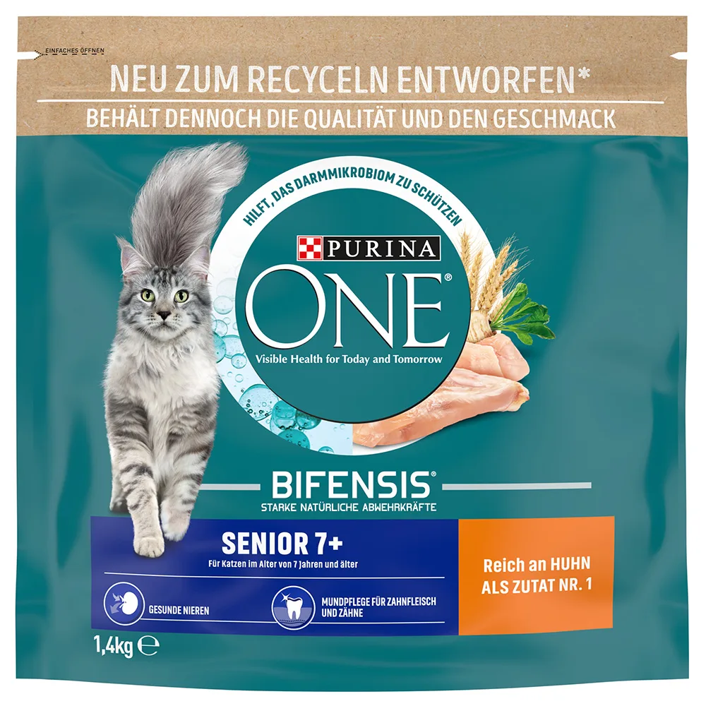 2x 1,4kg Purina One Senior 7+ droog kattenvoer by Purina ONE – product photo