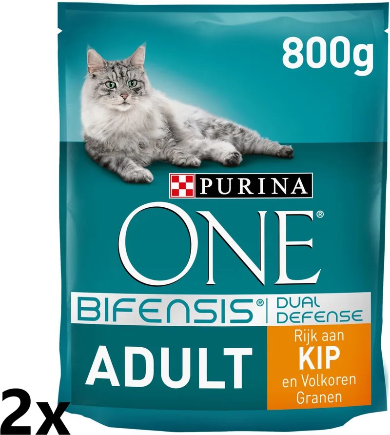 2x Purina One - Adult Kip - Kattenvoer Droogvoer - 800 g de Purina ONE – photo produit