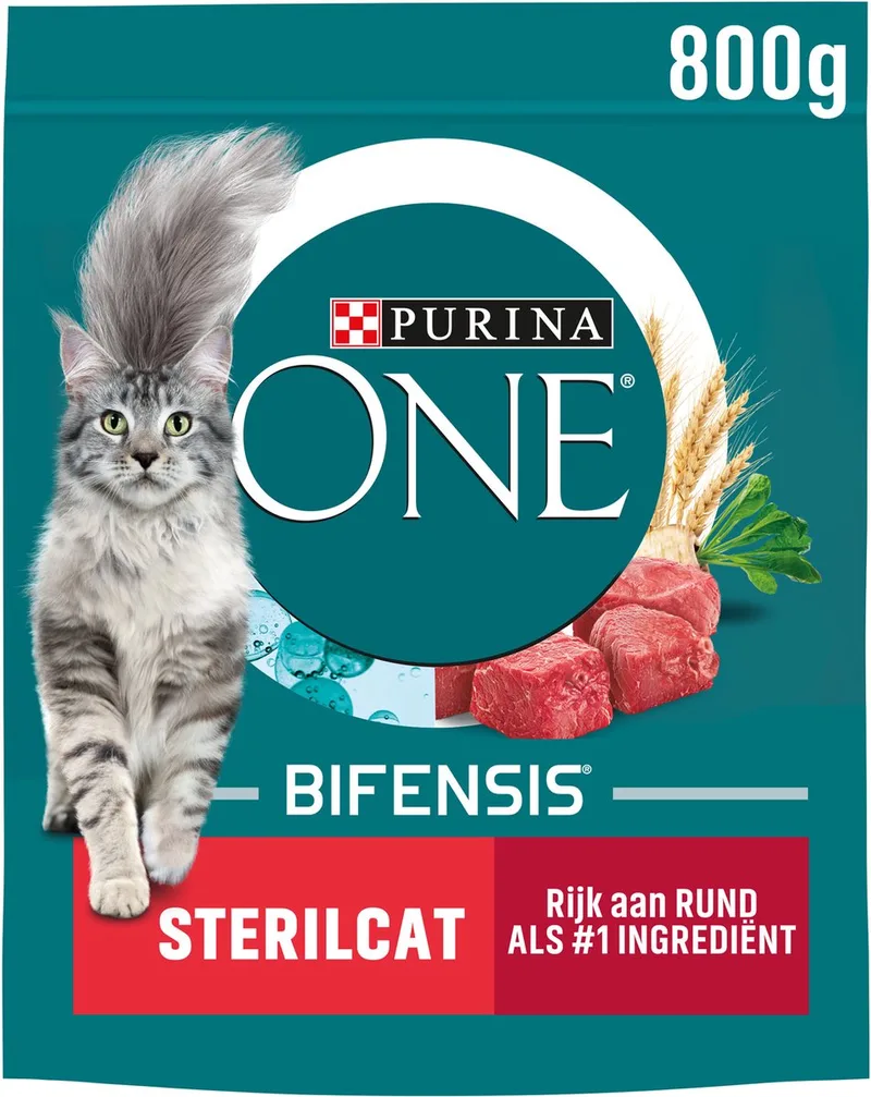 2x Purina ONE Sterilcat - Kattenvoer - Rund & Tarwe - 3kg de Purina ONE – photo produit
