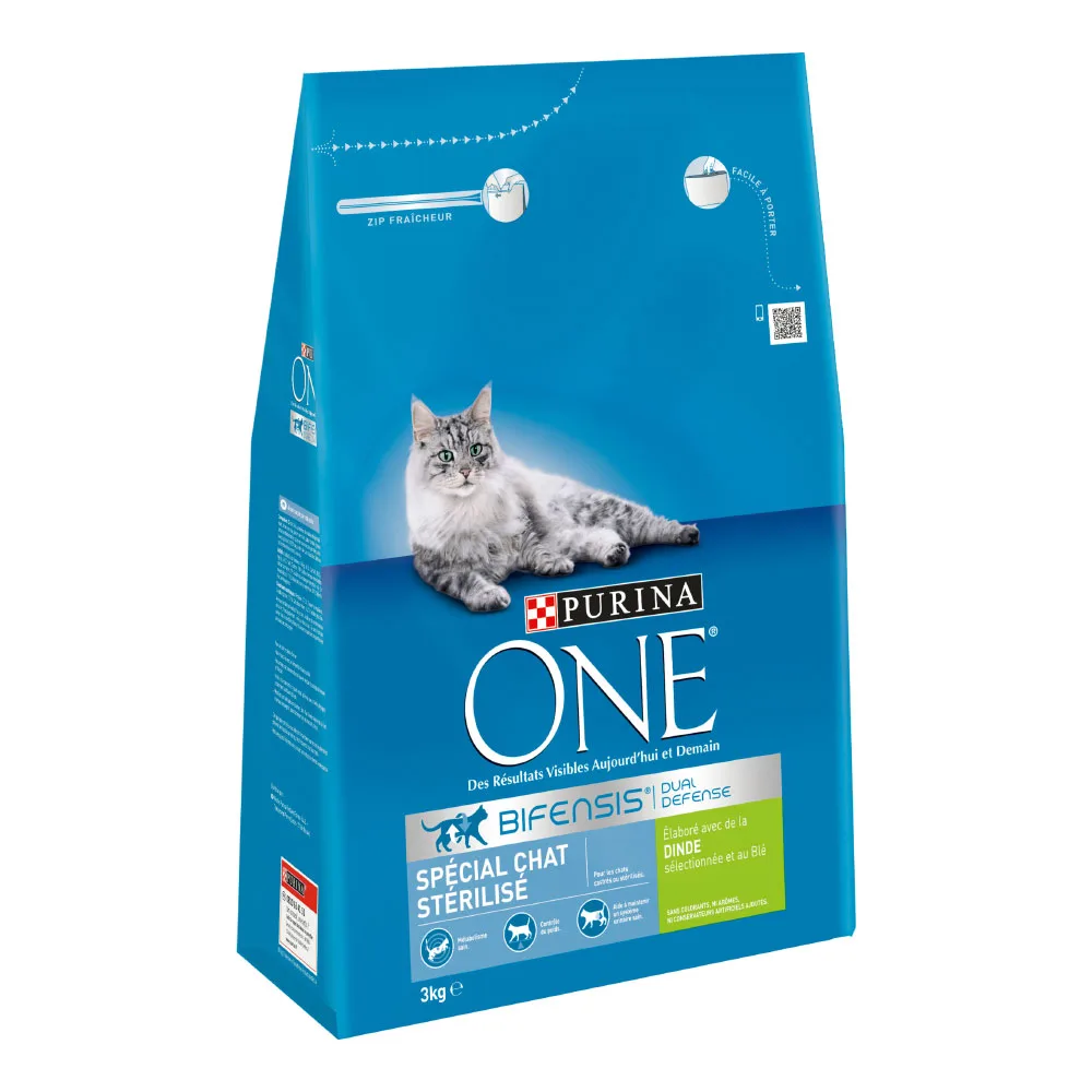 2x3kg Gesteriliseerde Kalkoen PURINA ONE - Kattenvoer von Purina ONE – Produktfoto