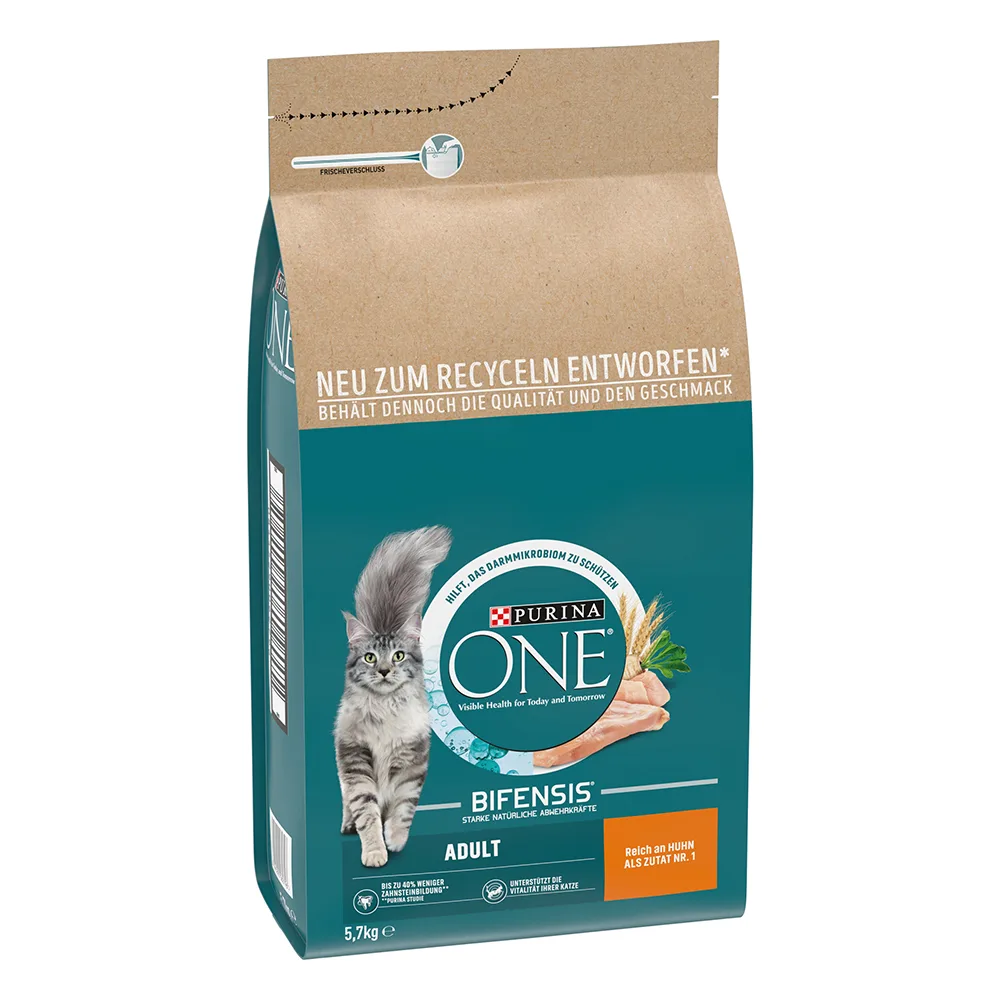 5,7kg Adult Kip & Volkoren Granen Purina ONE Kattenvoer van Purina ONE – productfoto