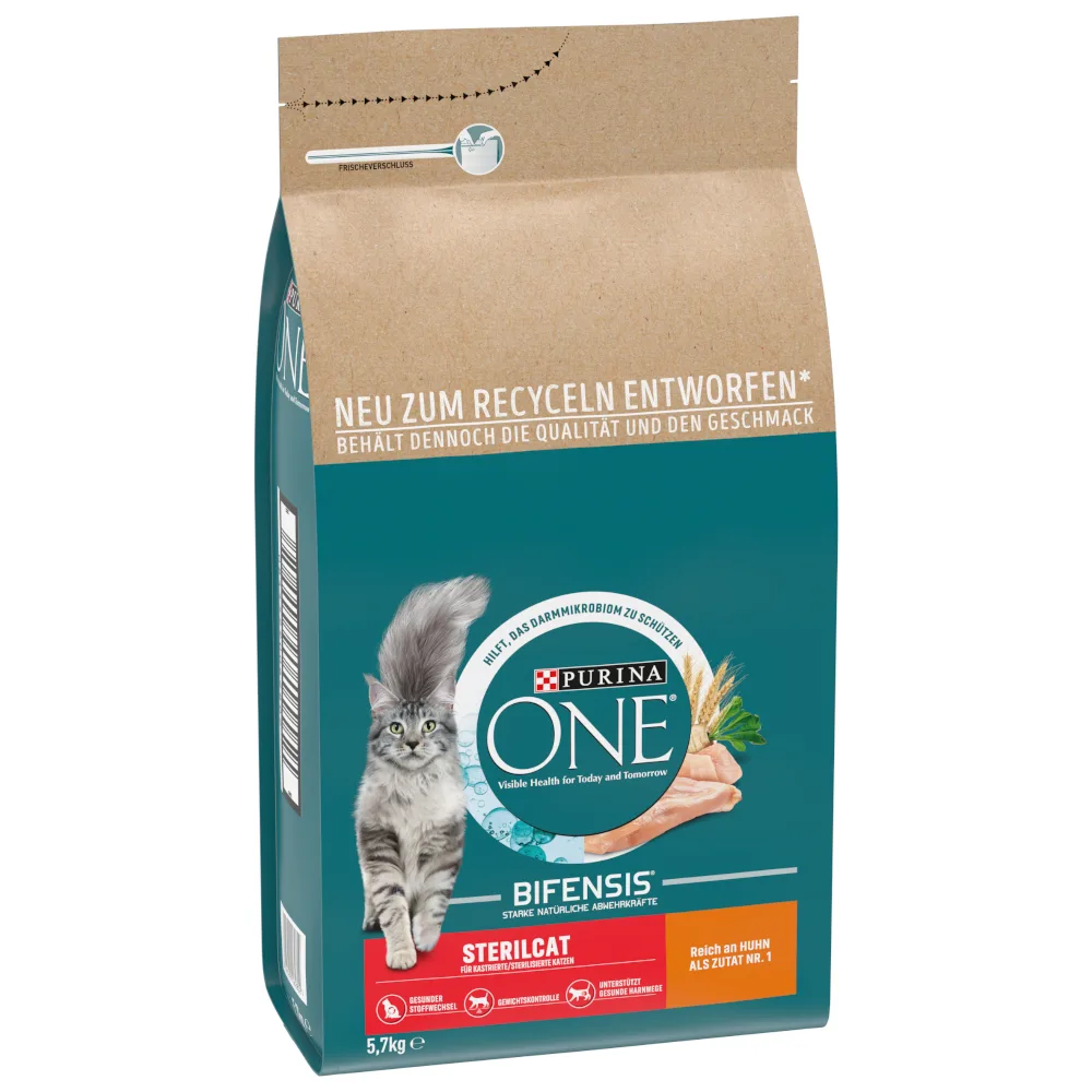 5,7kg Sterilcat met Kip Purina ONE Kattenvoer fra Purina ONE – produktbillede