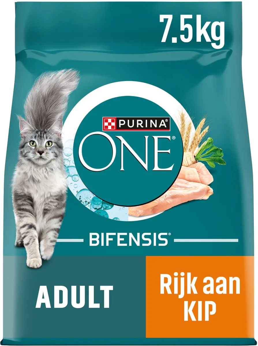 Adult - Kattenbrokjes - Kip & Volkoren Granen - 7.5 kg de Purina ONE – photo produit