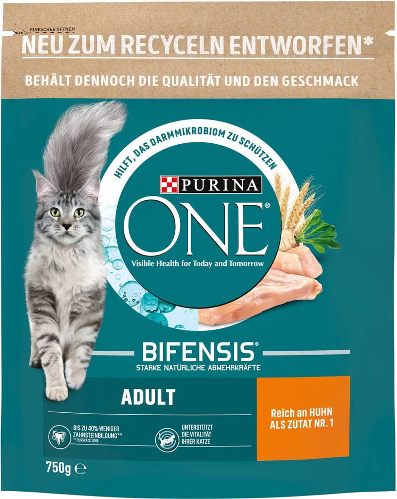 BIFENSIS Adult droogvoer voor katten, rijk aan kip, (1 x 750g) by Purina ONE – product photo