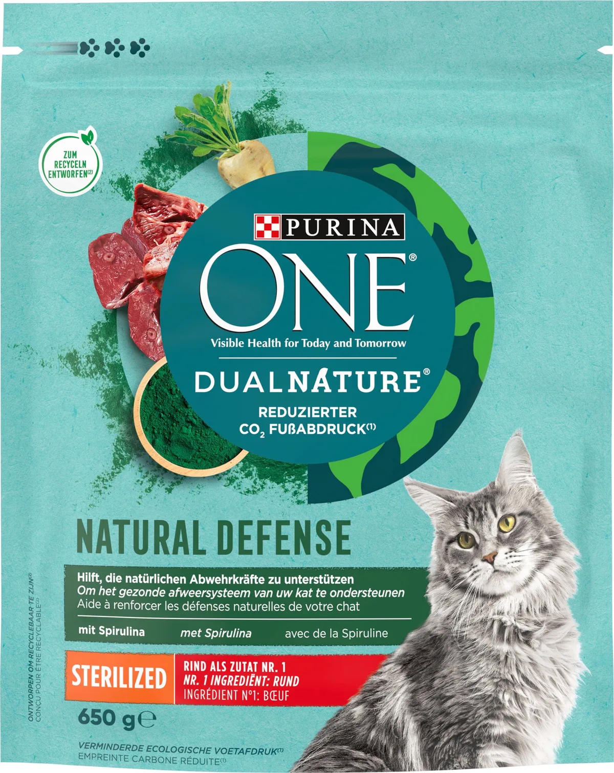 Dual Nature Sterilcat mit Rind - 650 g från Purina ONE – produktbild