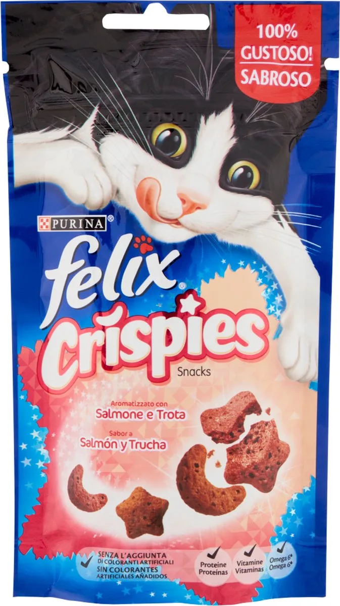 Felix Crispies zalm en forelsmaak 4x 45gr by Purina ONE – product photo