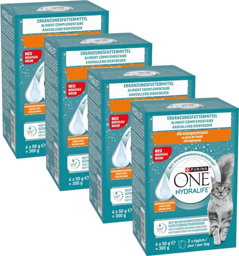 Hydralife - Kattenvoer drinkbare kattensnack - Kip - 24 x 50 g by Purina ONE – product photo