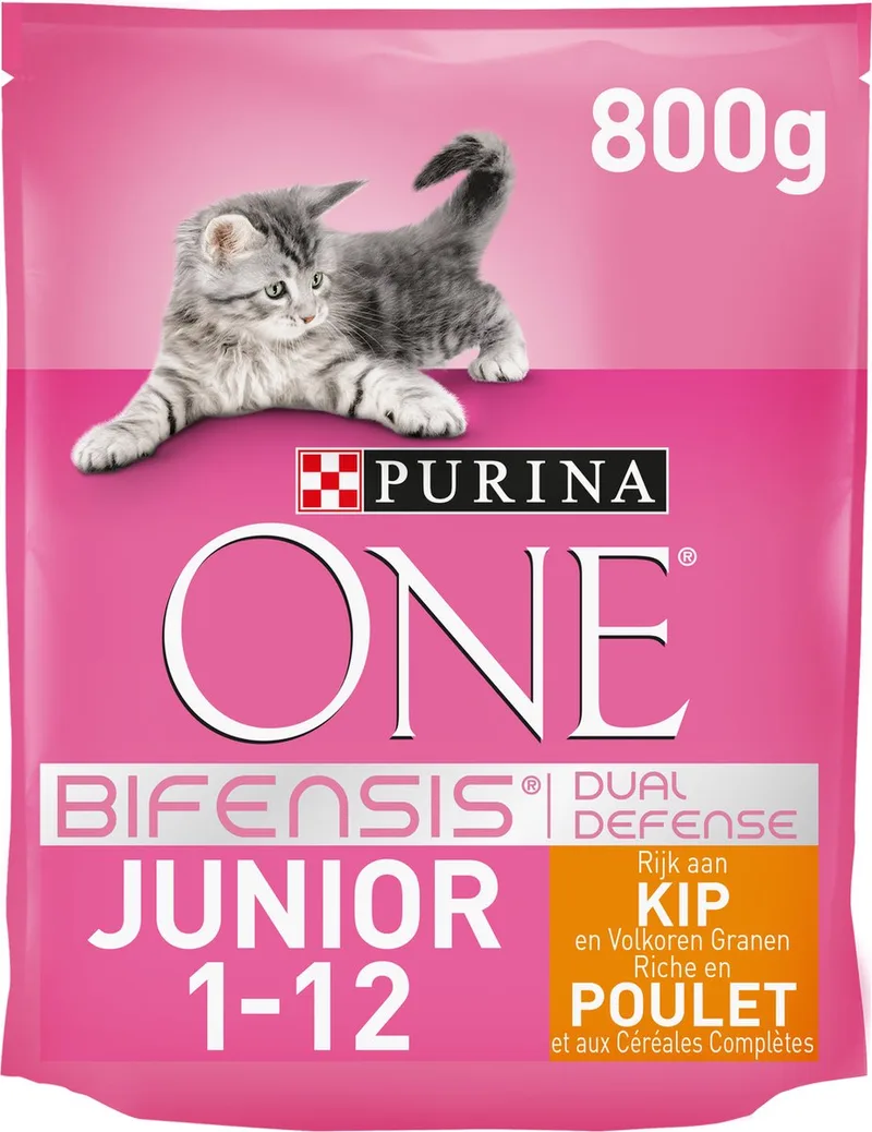 Junior - Kip/Granen - Kattenvoer - 800 g de Purina ONE – photo produit