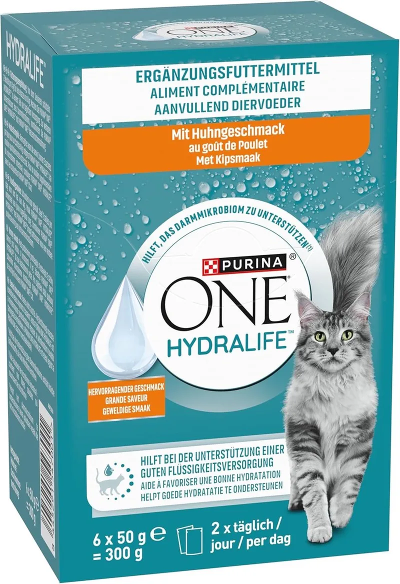 Kattenvoer Nat Hydralife Adult Kip - 6 x 50 gr von Purina ONE – Produktfoto
