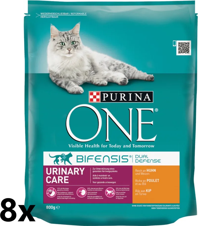 Kattenvoer - Urinary Care - Kip - Kattenvoer - 8x800g by Purina ONE – product photo