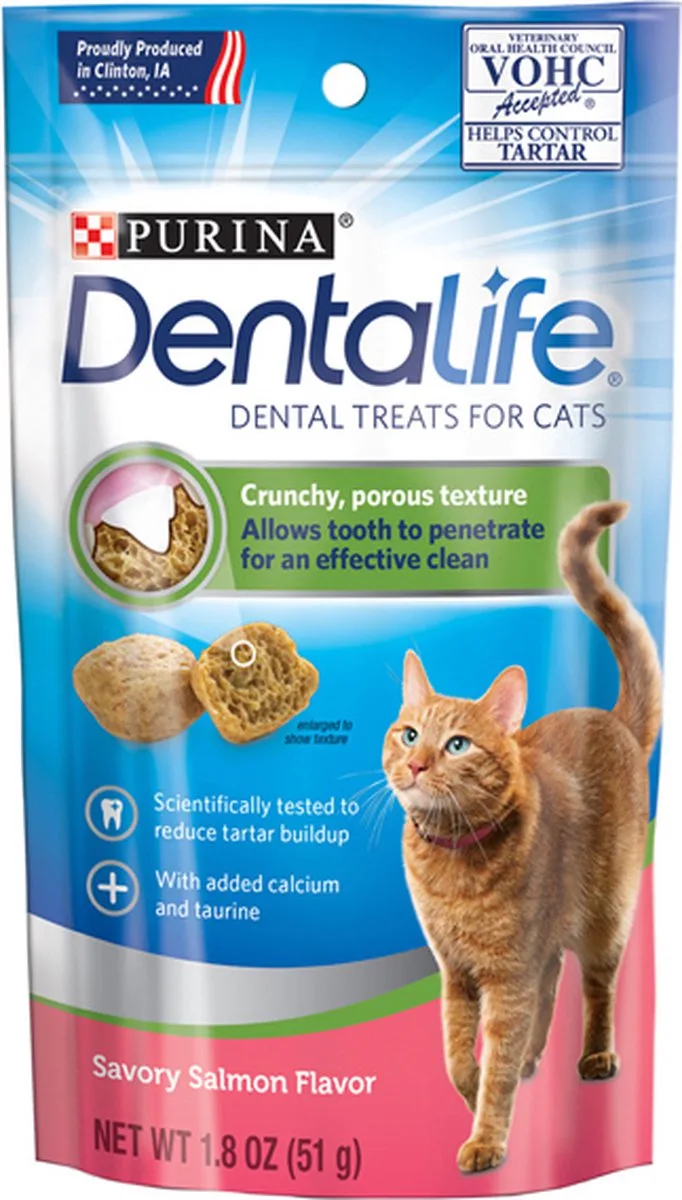 Purina Dentalife - kattensnacks zalm 4x 40gr von Purina ONE – Produktfoto