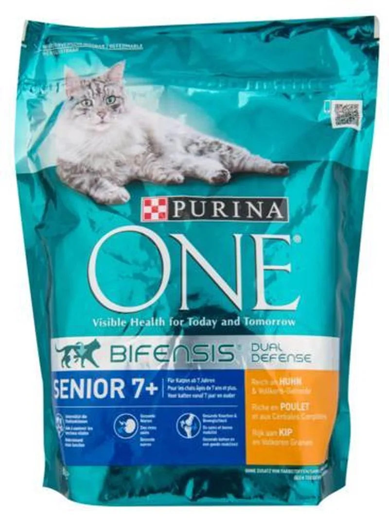 Senior 7+ - Kip/Volkoren Granen - Kattenvoer - 3 x 800 g von Purina ONE – Produktfoto