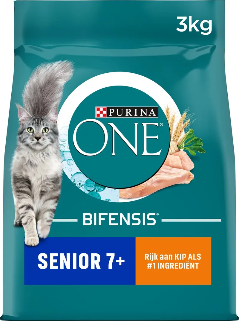 Senior - Kattenvoer Droogvoer - Kip & Volkoren Granen - 3 kg de Purina ONE – photo produit