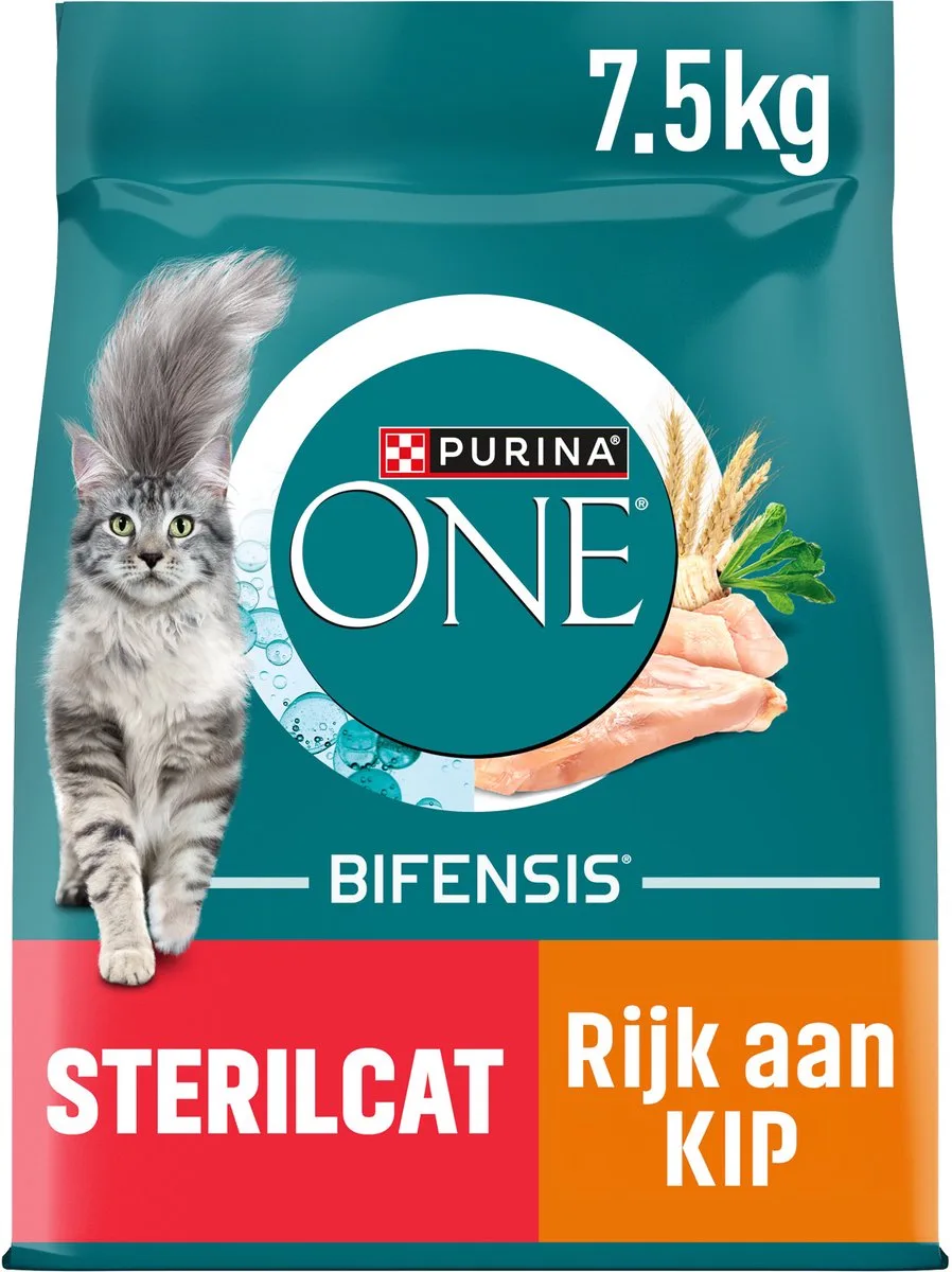 Sterilcat - Kattenbrokjes - Kip & Tarwe - 7.5 kg de Purina ONE – photo produit