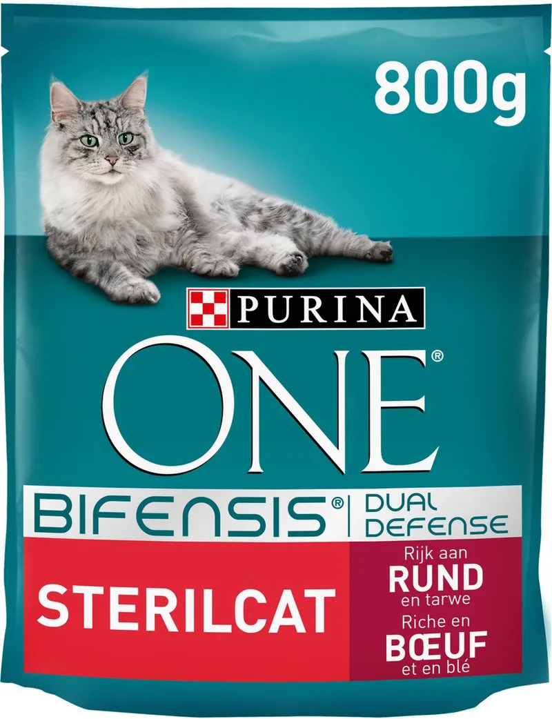 Sterilcat - Rund/Granen - Kattenvoer - 800 g by Purina ONE – product photo