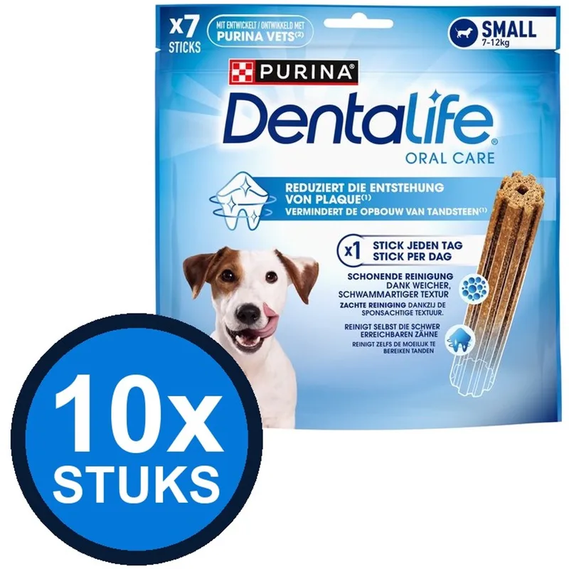 10x Dentalife - Small Hondensnack - Hondenvoer Snacks - 115 g de Purina – photo produit