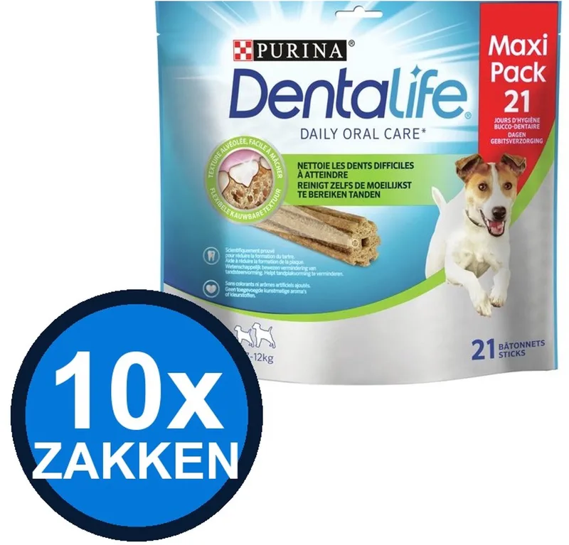 10x Dentalife - Small Loyalty Pack Hondensnack - Hondenvoer Snacks - 345 g de Purina – photo produit