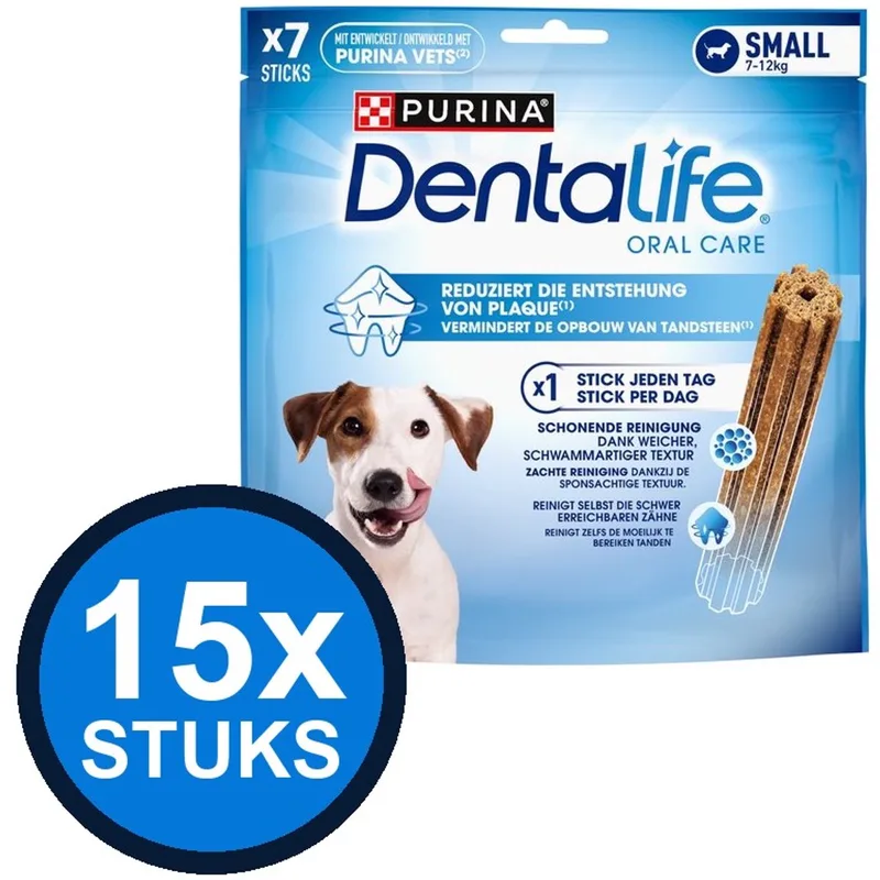 15x Dentalife - Small Hondensnack - Hondenvoer Snacks - 115 g by Purina – product photo