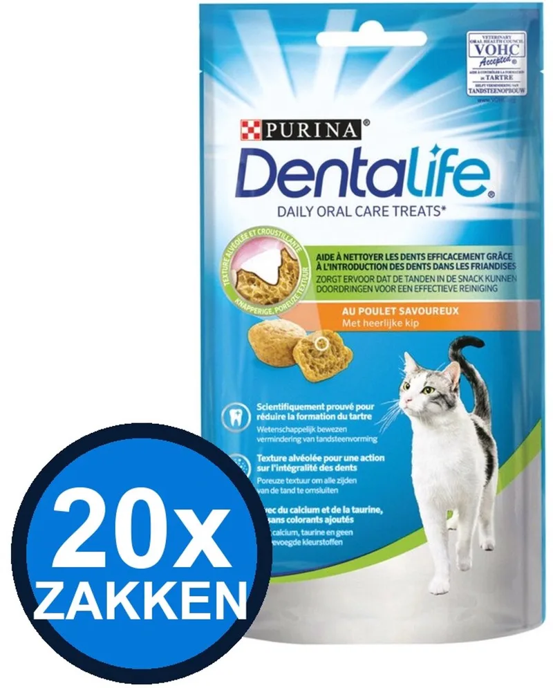 20x Dentalife - Kattensnack Kip - Kattenvoer Snacks - 40 g fra Purina – produktbillede