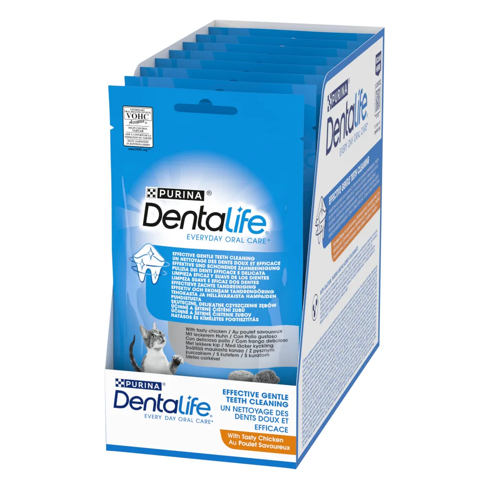 3 + 1 gratis! Dentalife katten snack 4 x 140 g of 32 x 40 g - 32 x 40 g by Purina – product photo