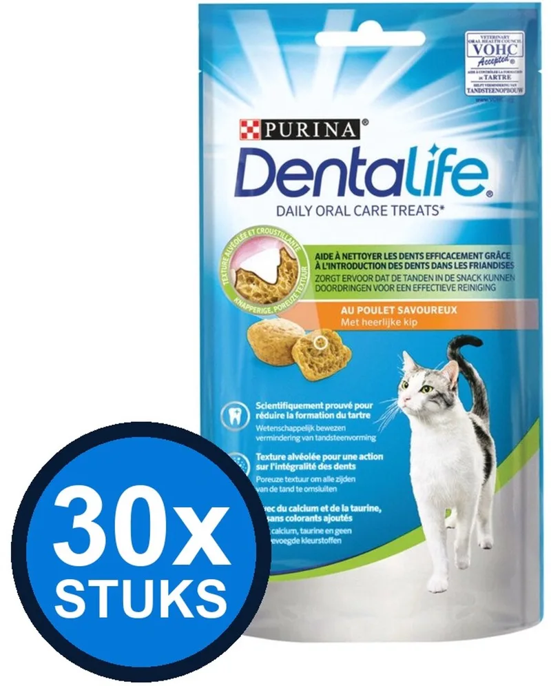 30x Dentalife - Kattensnack Kip - Kattenvoer Snacks - 40 g by Purina – product photo