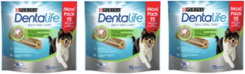3x Purina Dentalife Daily Oral Care Medium Loyalty Pack - Hondensnacks - 345g de Purina – photo produit