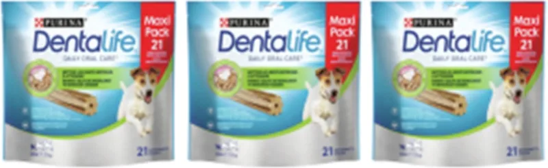 3x Purina Dentalife Daily Oral Care Small Loyalty Pack - Hondensnacks - 345g de Purina – photo produit