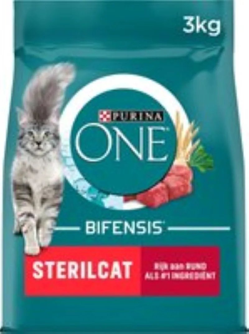 3x Purina ONE Sterilcat - Kattenvoer - Rund & Tarwe - 3kg von Purina – Produktfoto