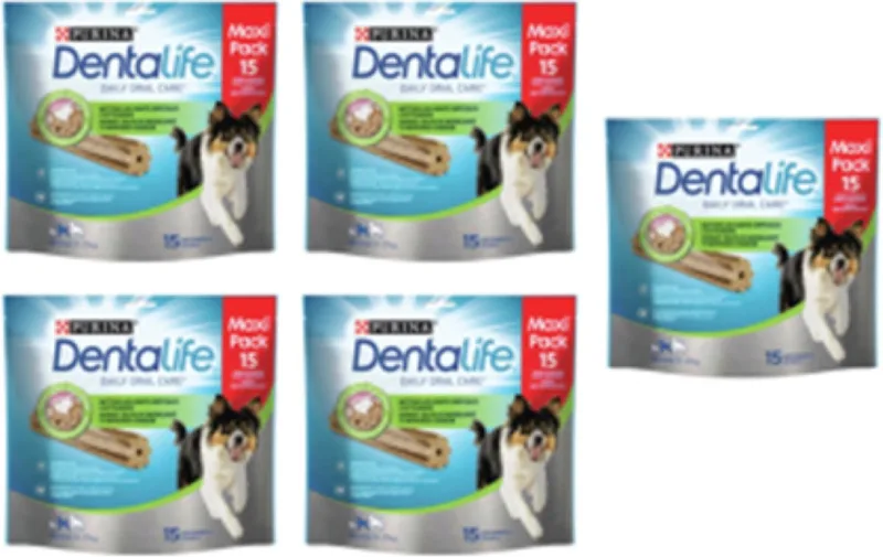 5x Purina Dentalife Daily Oral Care Medium Loyalty Pack - Hondensnacks - 345g de Purina – photo produit