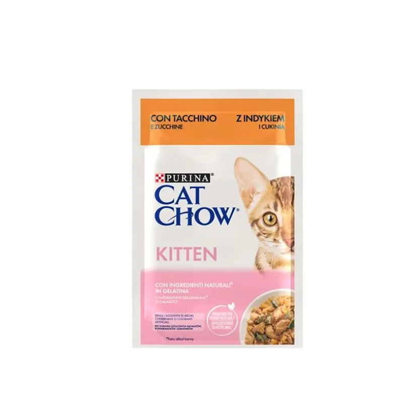 Cat Chow Nourriture Humide Pour Chatons à La Dinde 26x85g de Purina – photo produit