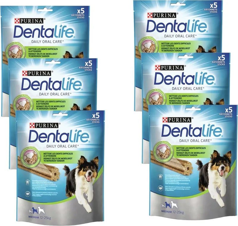 Daily Oral Care - Hondensnacks - 6 x 115 g 5 stuks Medium von Purina – Produktfoto