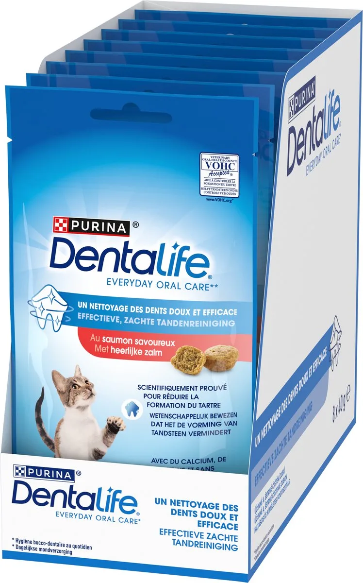 Daily Oral Care- Kattensnacks - Zalm - 8 x 40 g von Purina – Produktfoto