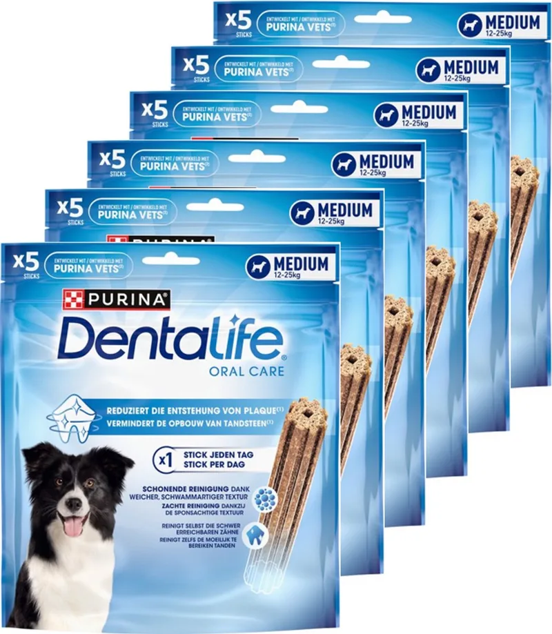 Daily Oral Care Medium - Hondensnacks - Kip - 6 x 115 g von Purina – Produktfoto