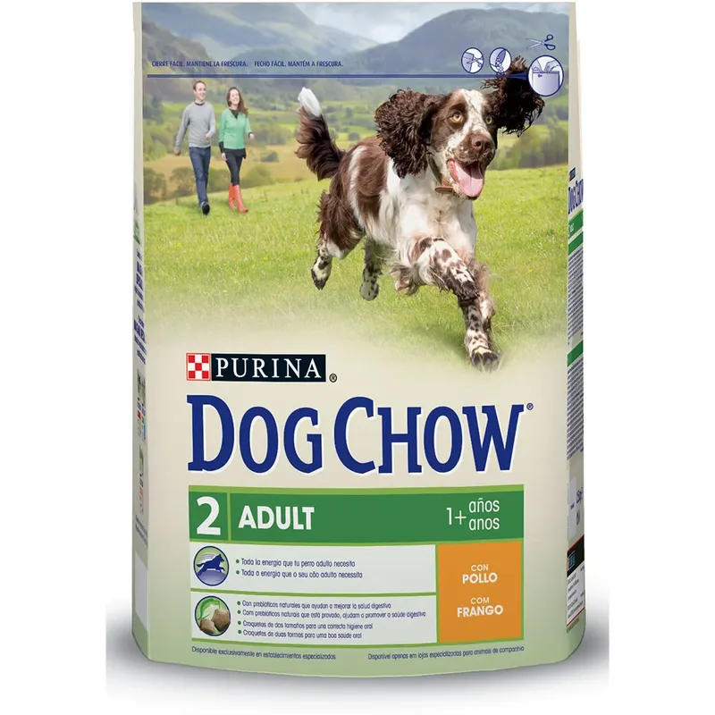 Dog Chow Adult Kip Hondenvoer 2.5kg fra Purina – produktbillede